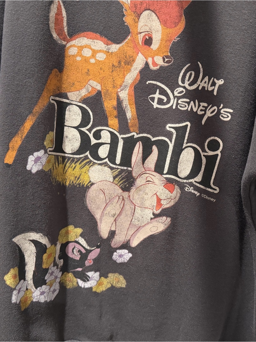 abercrombie kids Black Walt Disney Bambi Graphic Sweatshirt - Picture 2 of 4